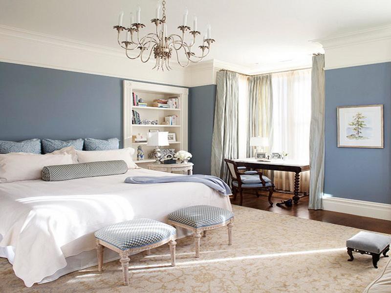 Sweet bedroom by using pastel colors.