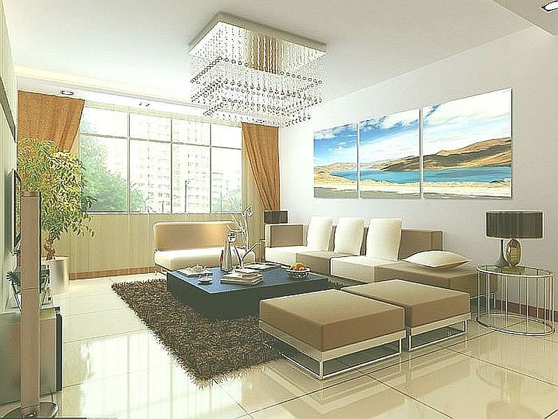 rectangular pendant lamp for beautify the living room.