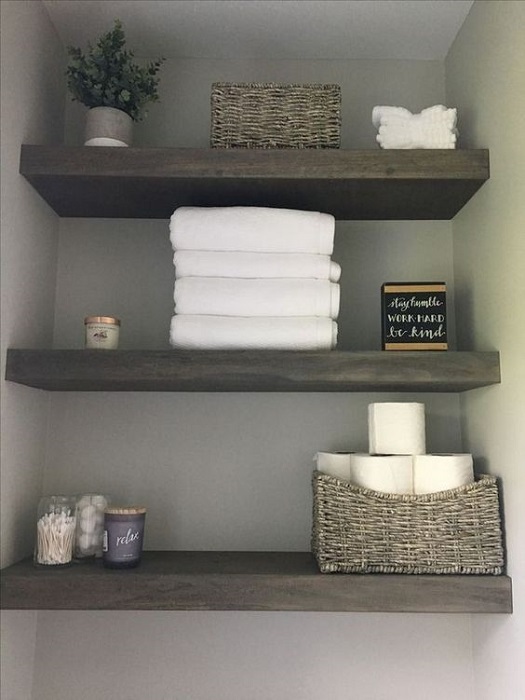 Apply The Most Inspiring Bathroom Floating Shelves Design ...