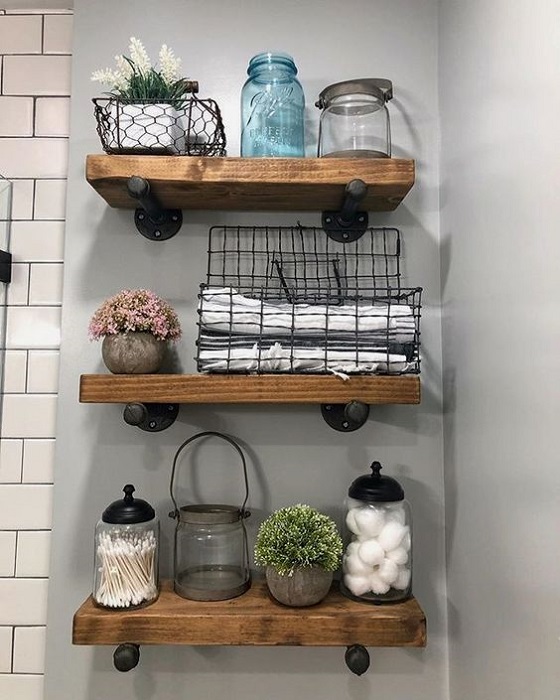 Bathroom Floating Shelves Design Ideas