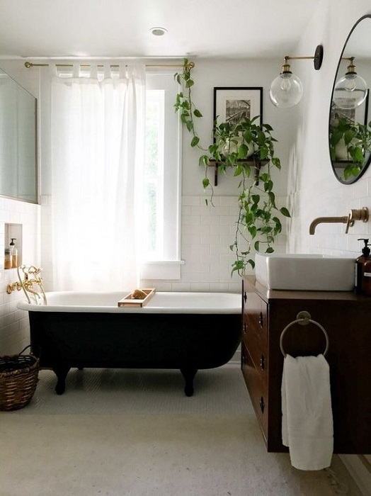 Take A Look At Modern Vintage Bathroom Design Ideas Combined White Color Scheme