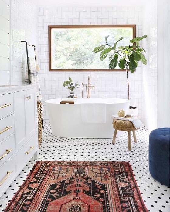 Take A Look At Modern Vintage Bathroom Design Ideas Combined White Color Scheme
