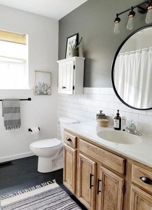 Take A Look At Modern Vintage Bathroom Design Ideas Combined White Color Scheme