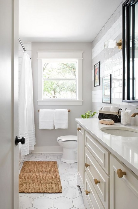 Take A Look At Modern Vintage Bathroom Design Ideas Combined White Color Scheme