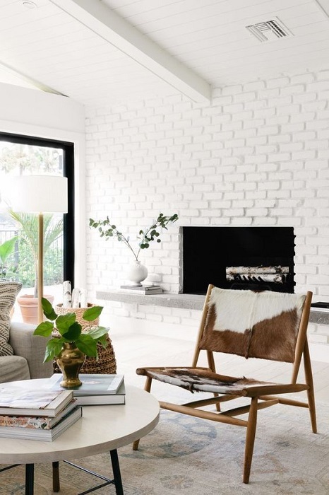 10 Smart Ways To Apply White Brick Wall Interior Design For Your Modern Living Room