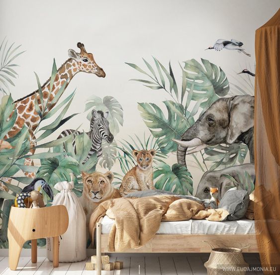 animal wall mural