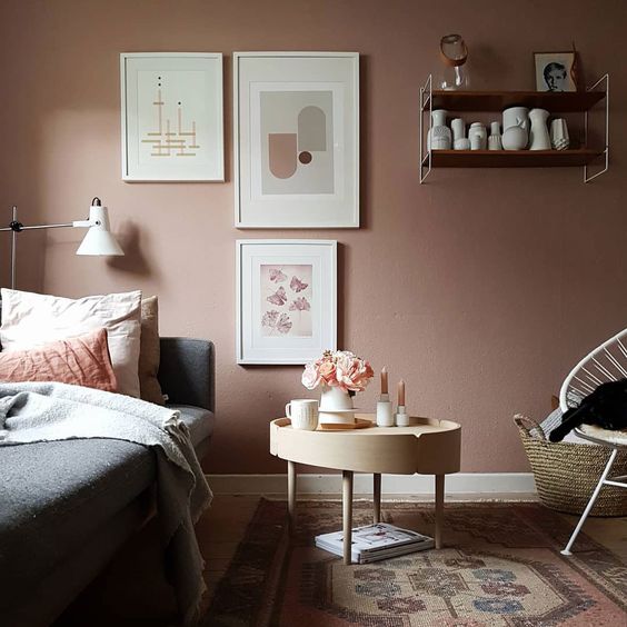 pastel pink wall paint