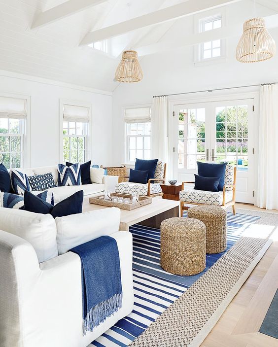 simple coastal living room