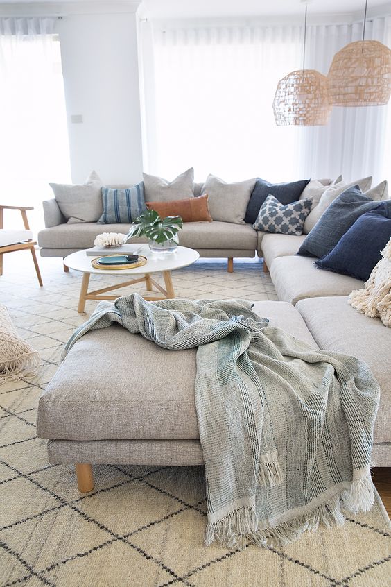 warm coastal living room
