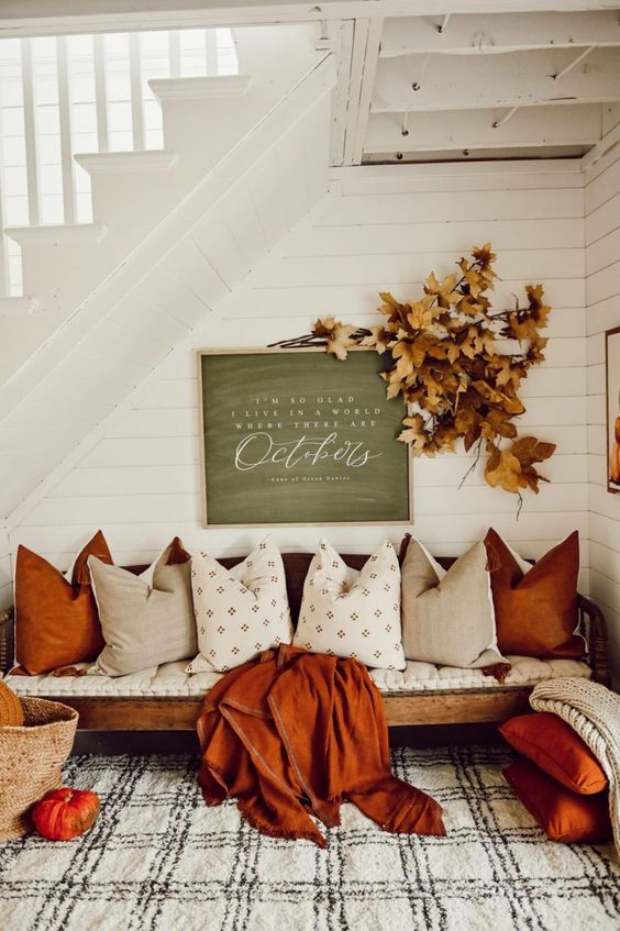 beautiful autumn living room