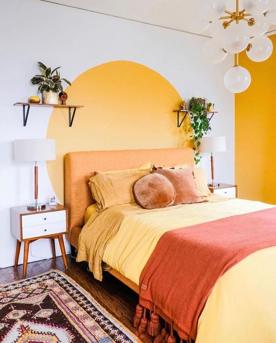 yellow bedroom