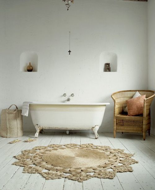 rattan carpet for bathroom