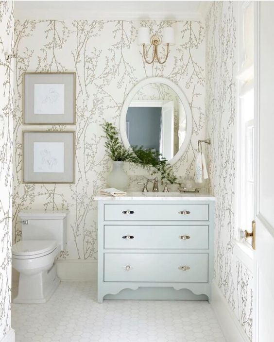 white bathroom furniture