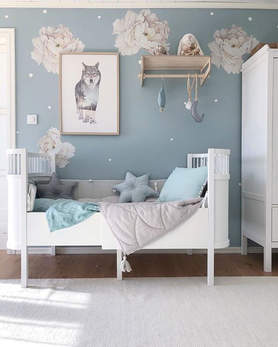 blue kid bedroom