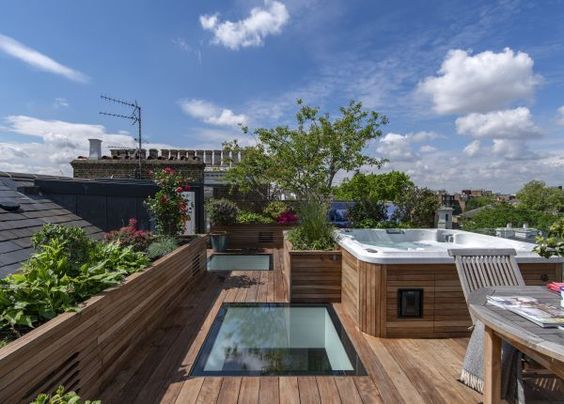 rooftop with jacuzzi