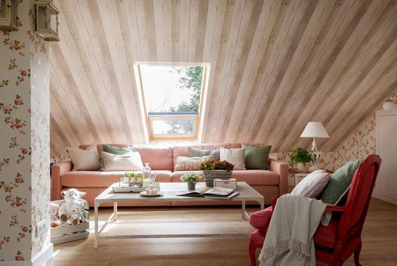 comfortable attic for gathering
