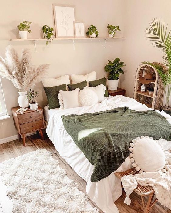 cozy beige bedroom