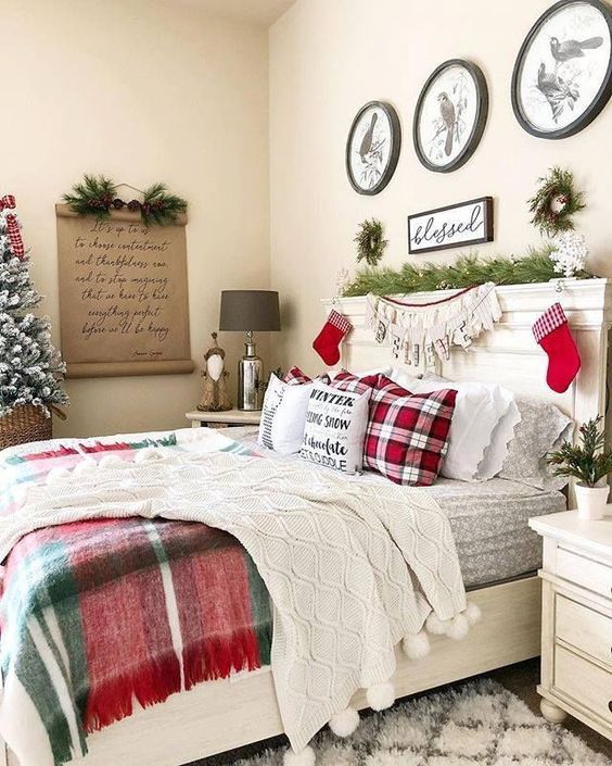 beautiful christmas bedroom
