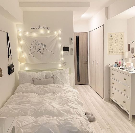 white dorm decors