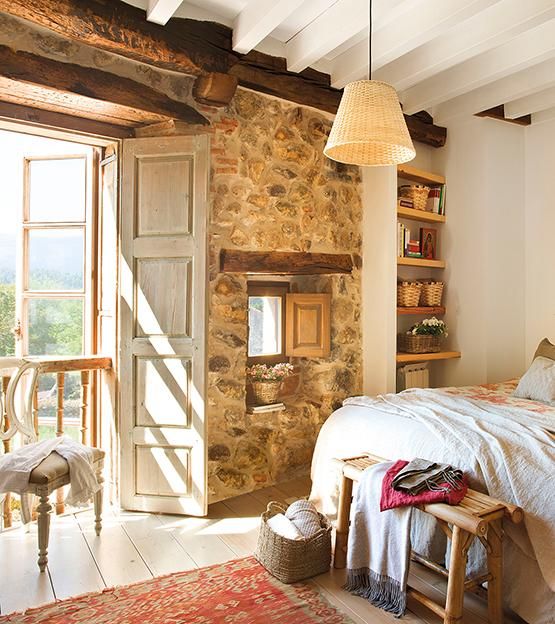 soothing italian-style bedroom