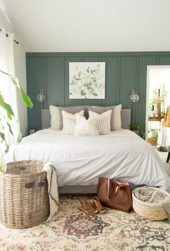 green spring bedroom