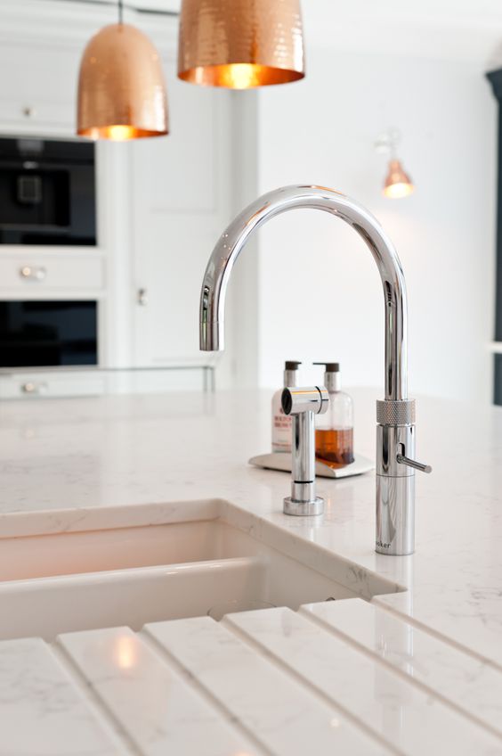 hot water taps kitchen decor