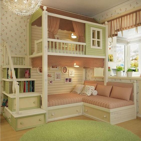 stair bed kid bedroom