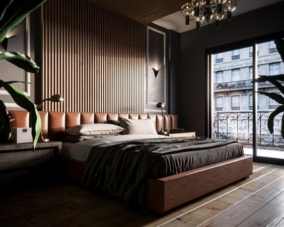 minimalist bedroom natural shades